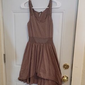 bobi Brand Midi Dress in Taupe Brown